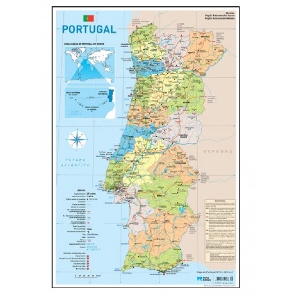 Mapa escolar de Portugal - The Yellow Boat Store