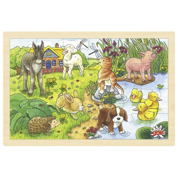 Place Games 5 Meeples Animais Galinha de madeira 20x18x9mm